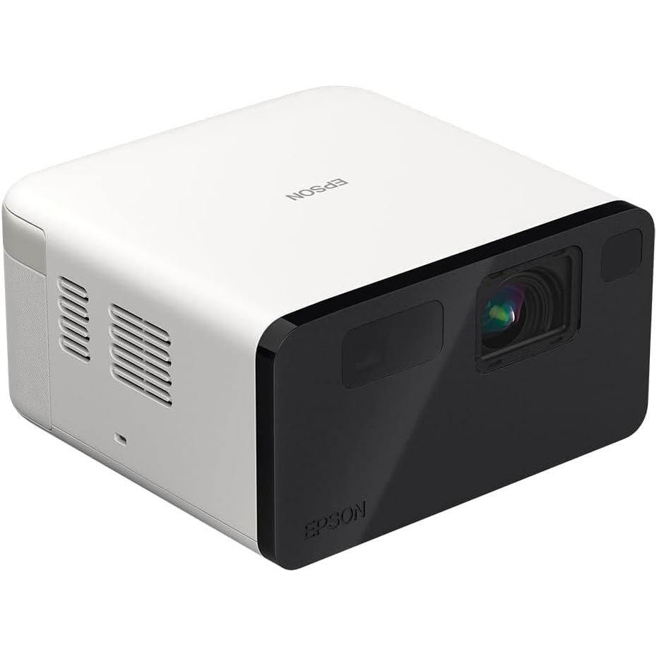 imageEpson EpiqVision Mini EF21 Portable Smart Laser Projector Bright 1000 Lumens FHD 1080p HDR 3Chip 3LCD Google TV Netflix Stereo Speakers Family PartyOutdoor BackyardHome Theater  White
