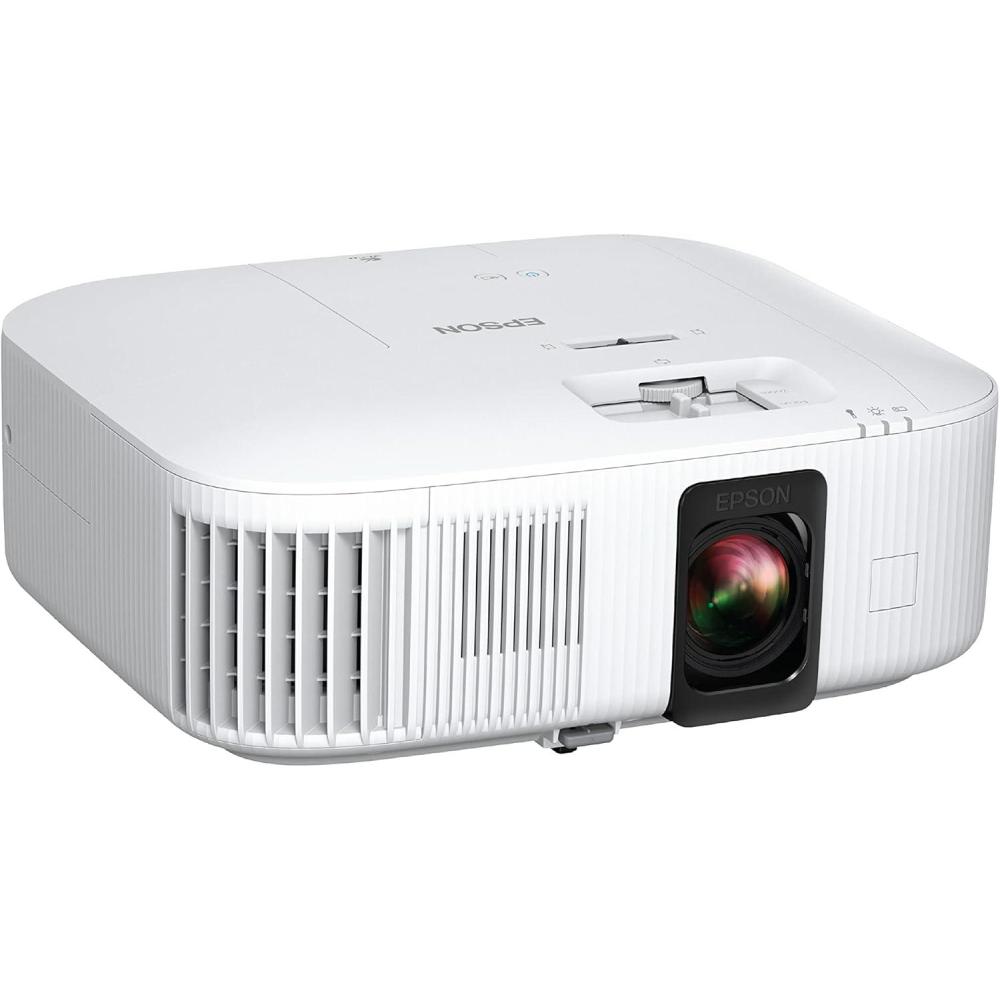 imageEpson Home Cinema 2350 4K PROUHD Smart Streaming Projector with Android TV 3Chip 3LCD HDR10 HLG 2800 Lumens Low Latency 10 W Speaker Bluetooth Renewed