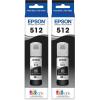 EPSON 512 EcoTank Ink Ultra-high Capacity Bottle Cyan (T512220-S) Works with EcoTank ET-7700, ET-7750(Photo black)