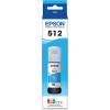EPSON 512 EcoTank Ink Ultra-high Capacity Bottle Cyan (T512220-S) Works with EcoTank ET-7700, ET-7750(Cyan)