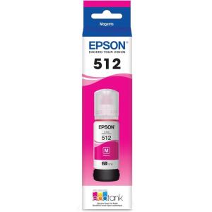 EPSON 512 EcoTank Ink Ultra-high Capacity Bottle Cyan (T512220-S) Works with EcoTank ET-7700, ET-7750(Magenta)