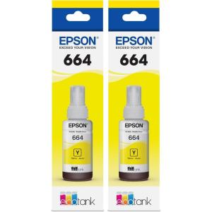 Epson 664 EcoTank Ink Ultra-high Capacity Bottle Magenta (T664320-S) Works with EcoTank ET-2500, ET-2550, ET-4500, ET-4550, ET-2600, ET-2650, ET-3600, ET-16500(Yellow)