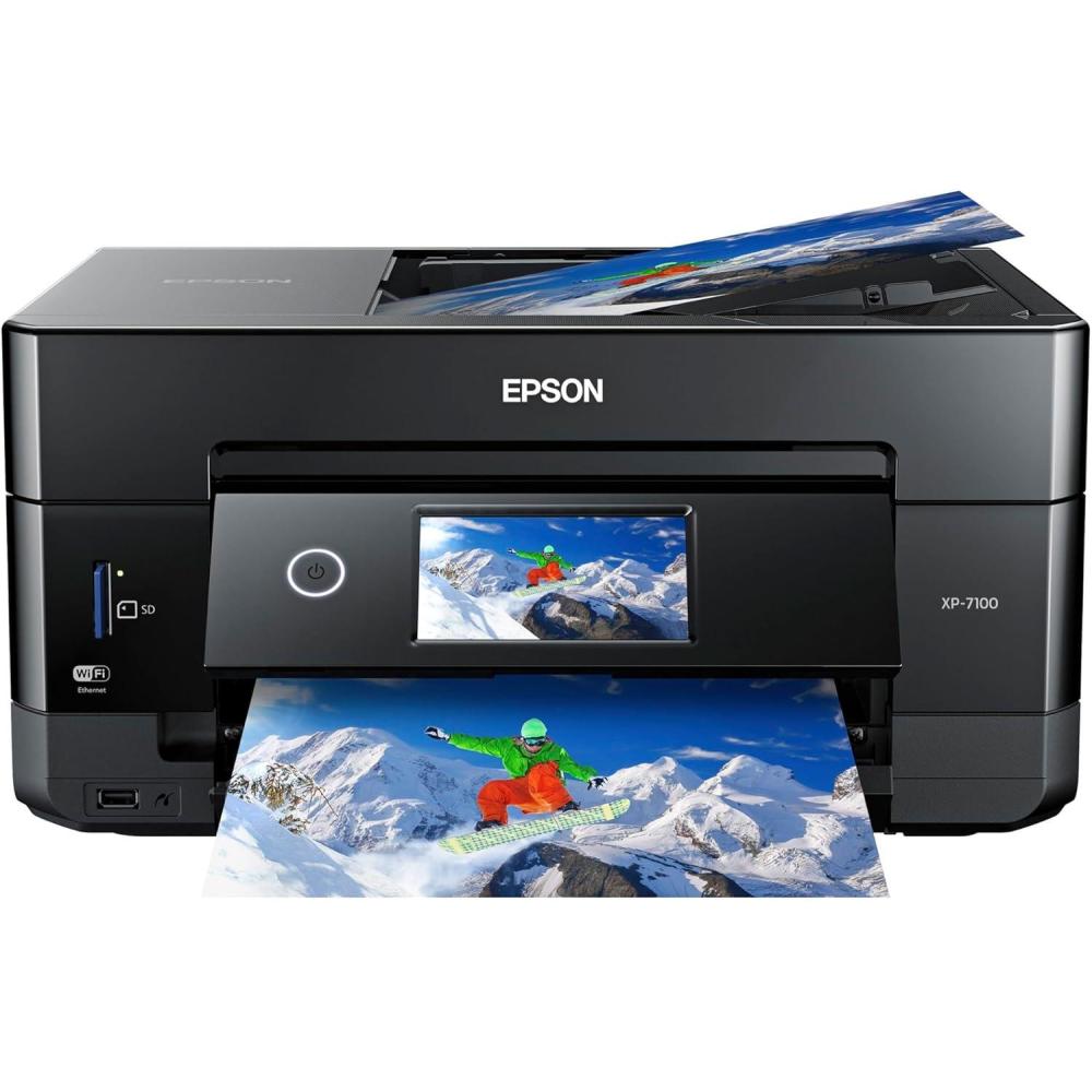 imageEpson Expression Premium XP7100 Wireless Color Photo Printer with ADF Scanner and Copier Black SmallXP7100