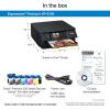 Epson Expression Premium XP-7100 Wireless Color Photo Printer with ADF, Scanner and Copier, Black, Small(XP-6100)